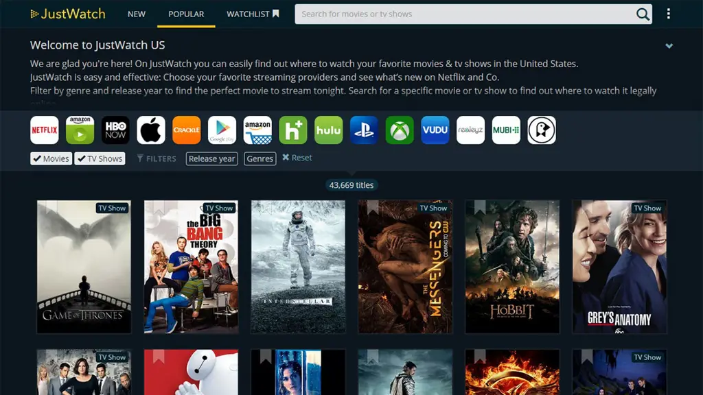 Menonton film di layanan streaming resmi