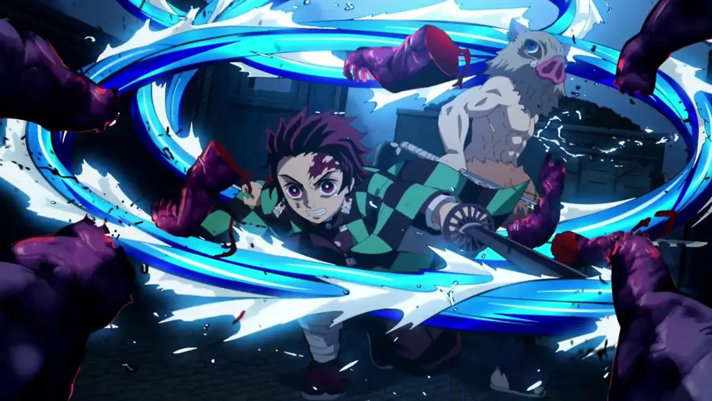 Adegan menegangkan dari film Kimetsu no Yaiba: Mugen Train