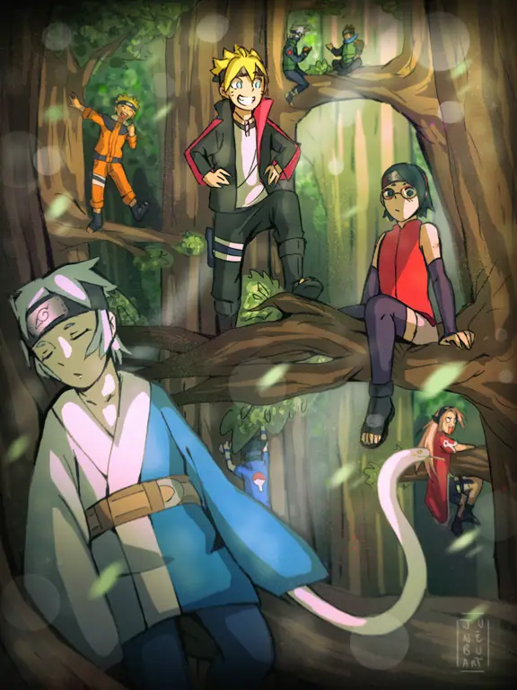 Tim 7 Boruto: Boruto, Sarada, dan Mitsuki