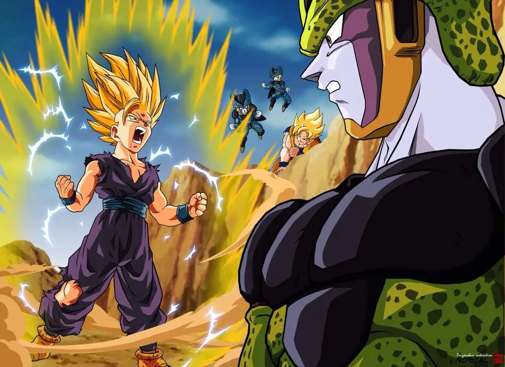 Adegan pertarungan sengit di Dragon Ball Z