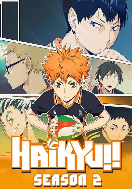 Gambar adegan pertandingan final Haikyuu!! Season 2