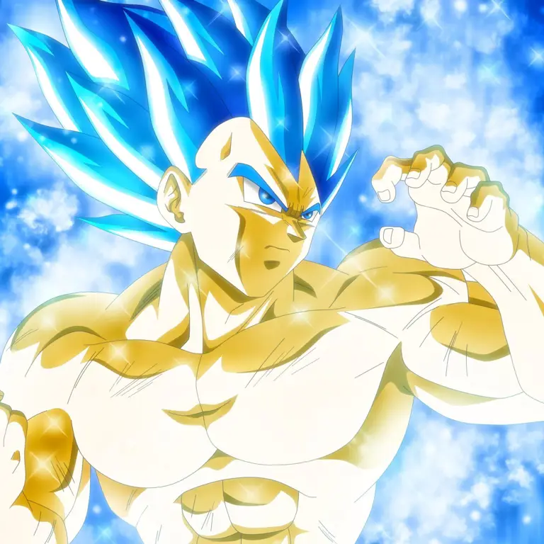 Vegeta dalam bentuk Super Saiyan Blue