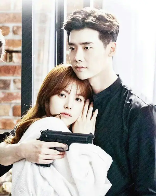 Lee Jong Suk dan Han Hyo Joo dalam drama W Two Worlds