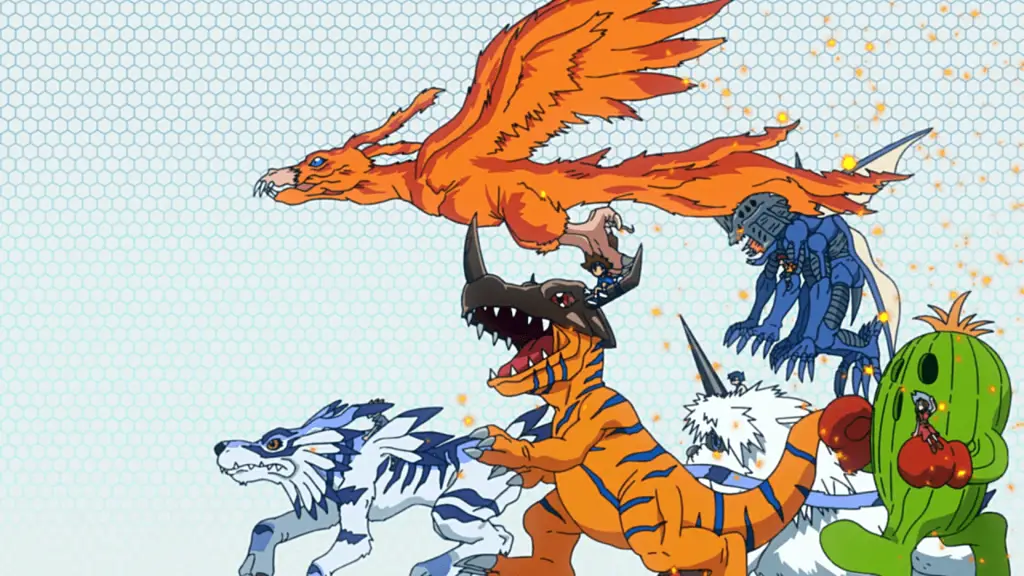 Foto kelompok karakter Digimon Adventure 2020