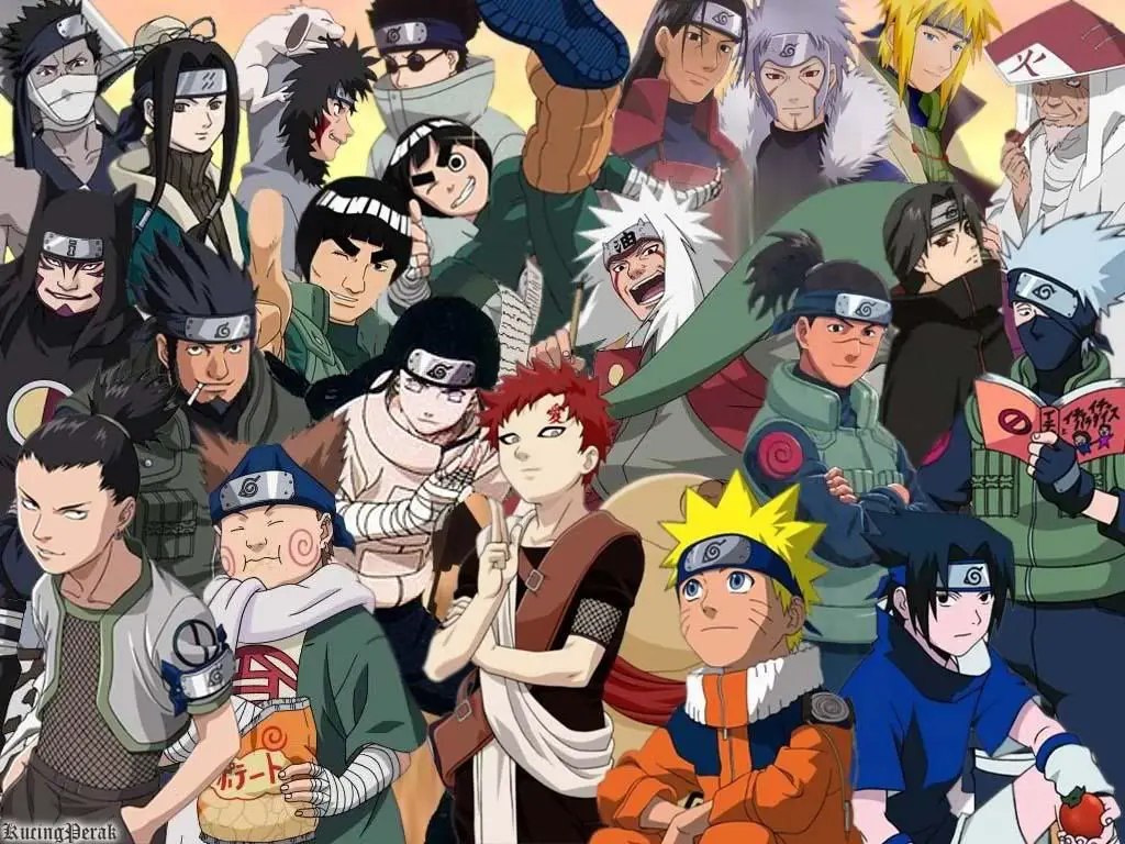 Naruto dan teman-temannya berlatih bersama