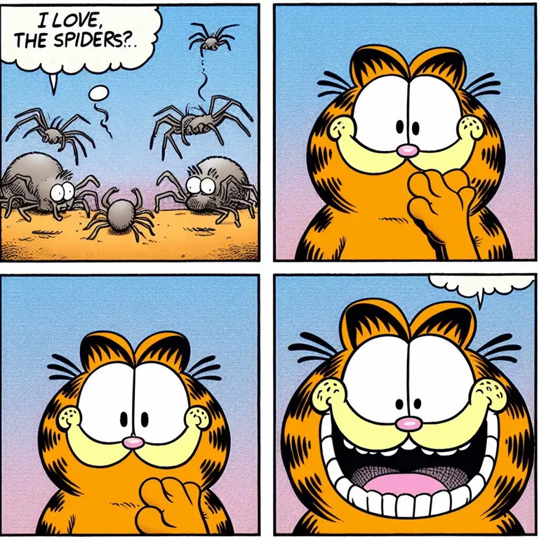 Strip komik Garfield yang menampilkan Garfield, Jon, dan Odie.