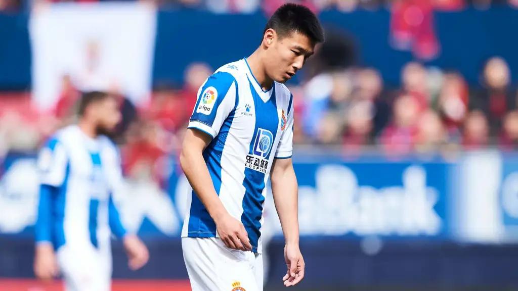 Wu Lei dengan seragam Espanyol