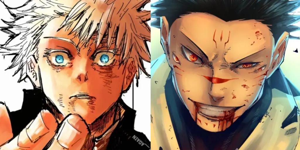 Gambar Raja Kutukan Sukuna dari Jujutsu Kaisen