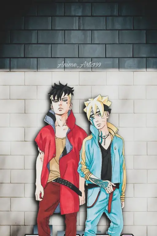 Gambar Boruto dan Kawaki