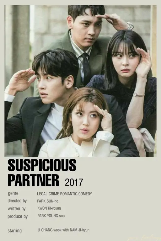 Poster drama Korea dengan desain yang menarik