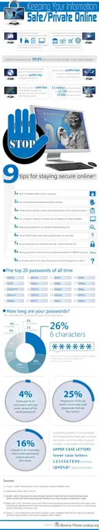 Infografis tentang tips streaming online yang aman