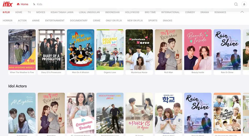 Gambar berbagai logo platform streaming drama Korea