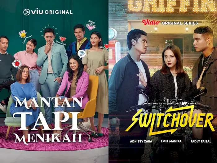 Gambar yang menampilkan berbagai serial drama Indonesia populer