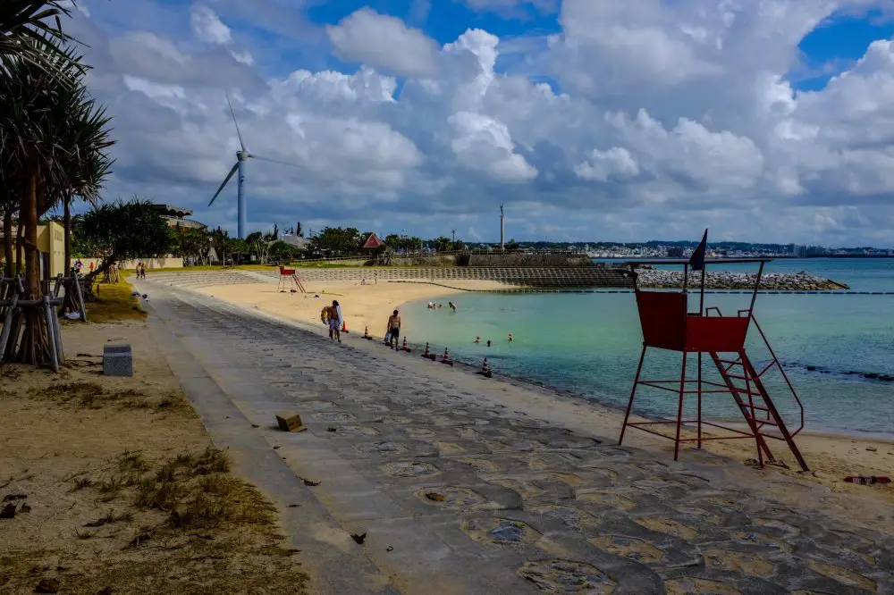 Pemandangan matahari terbenam di Jepang