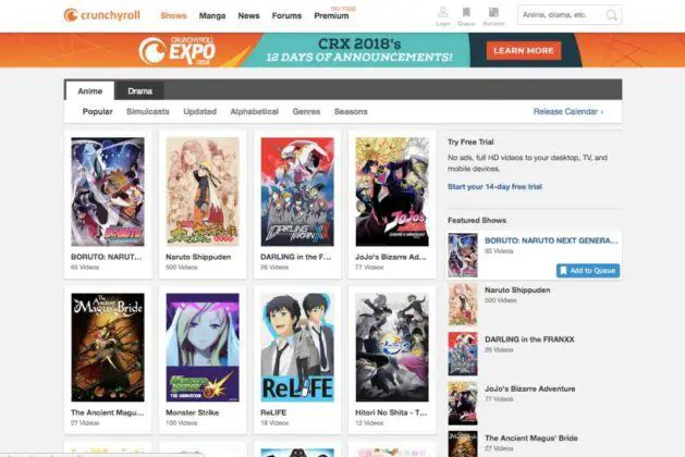 Daftar situs streaming anime legal