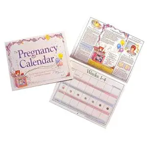 Wanita hamil melihat kalender