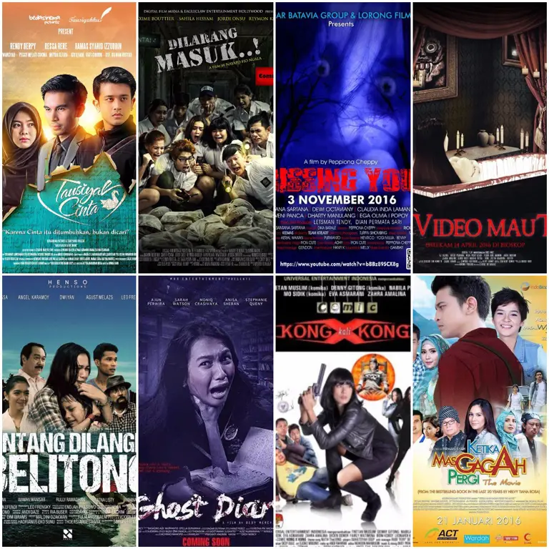 Poster film bioskop Indonesia