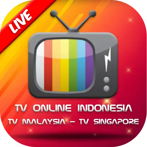 Seseorang menonton TV Indonesia di smartphone