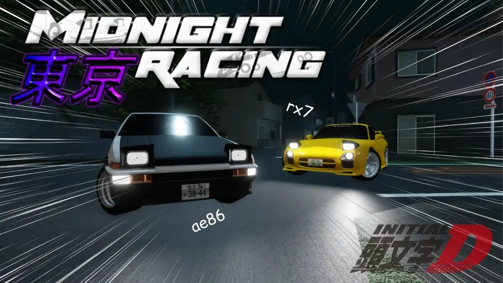 Gambar balapan malam Initial D