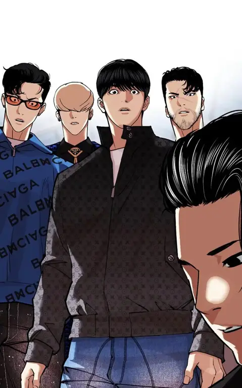 Gambar yang menampilkan prediksi untuk alur cerita Lookism di masa depan