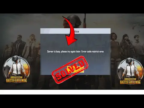 Solusi kode error PUBG