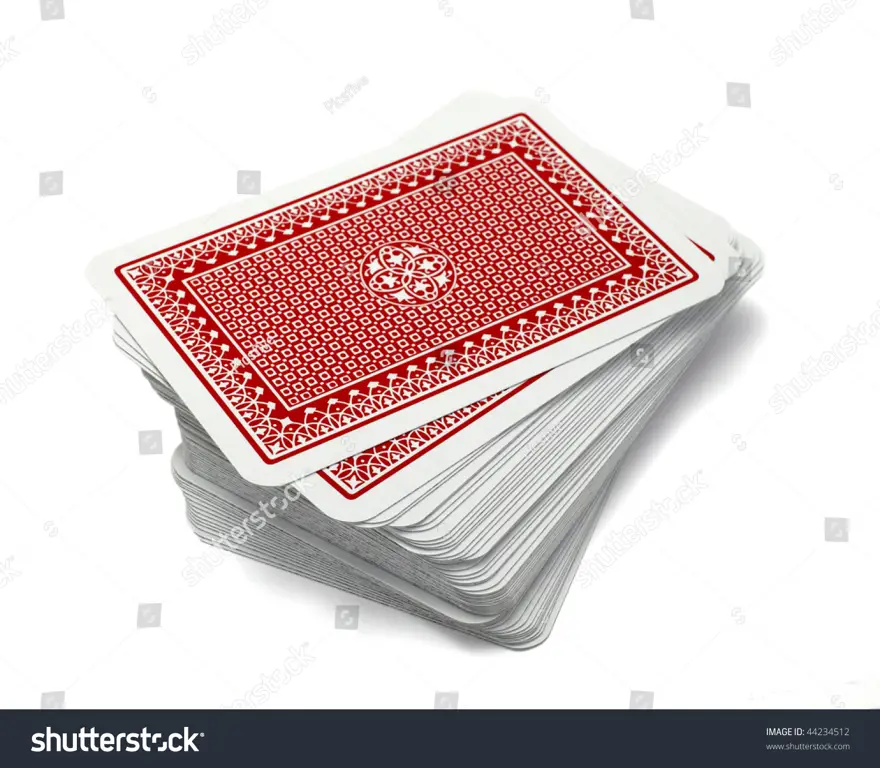 Detil kartu poker dalam permainan Kartu poker close up