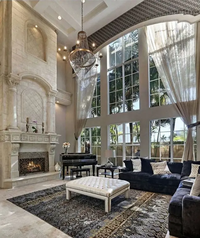 Kemewahan di dalam Rumah High Society Interior rumah mewah